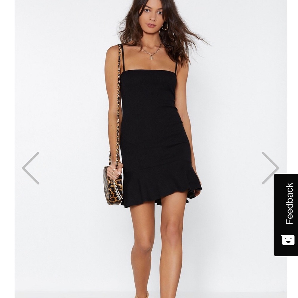 Black mini dress